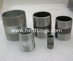 China 1/2-8carbon steel double thread bread barrel nipple/pipe nipple supplier